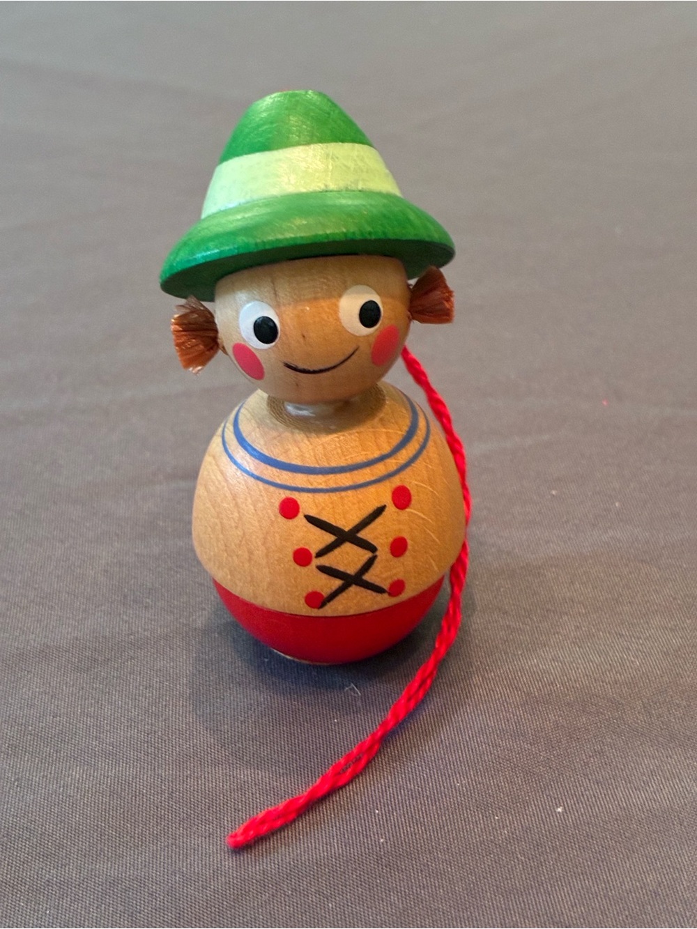 Vintage Wooden German Christmas Tree Ornament
